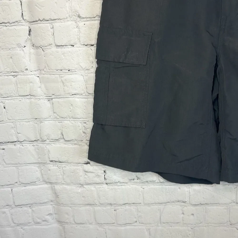 The North Face Shorts Mens M Gray Belted Cargo Hiking Outdoors Nylon 9